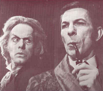 Nimoy as Holmes with Larabee